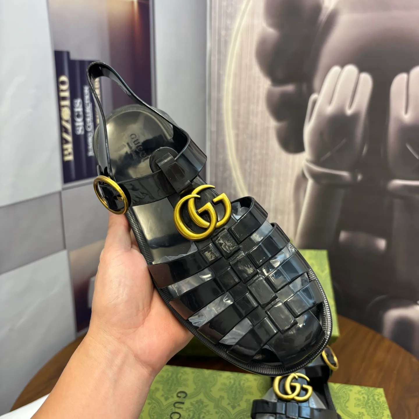 Men's shoes 260💰 [Gucci] Counter quality, top-quality original goods, real photos! Original TPU material, fine workmanship, comfortable; genuine 1:1 replica Size: 36 ~ 46 Half drag: 38 ~ 45